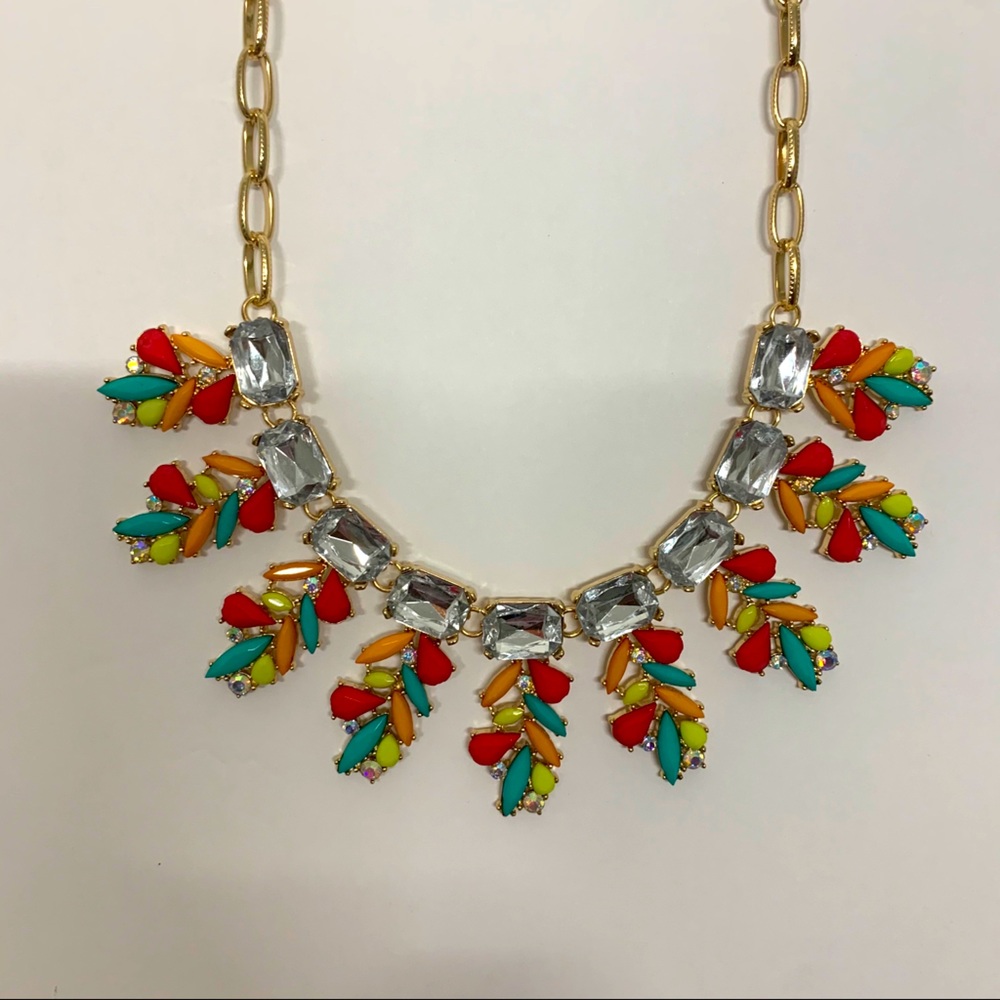 NewYork&Co multi-color gem statement necklace